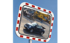 Traffic mirrors made of acrylic glass