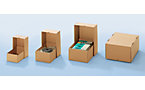 Cardboard box with push-on lid, two part, FEFCO 0330
