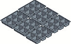 Plastic trays for dividing drawers
