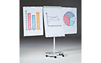 Vario-Flip-Chart, runder Designerfuß mit Rollen