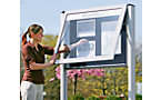 Display case for indoor and outdoor use