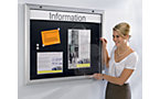 Display case for indoor and outdoor use