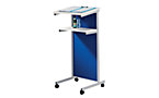 Pedestal desk, 2 shelves