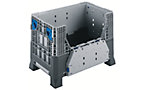 Contenedore grande plegable sobre palets