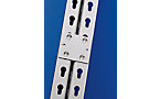 Konstrukční části montovaného kombinovaného regálu