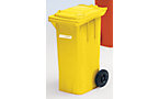 Contenedor de basura grande de plástico, conforme a DIN EN 840