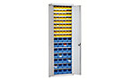 Magazin-Schrank, zweifarbig