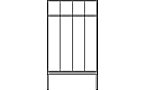 Garderobenschrank mit untergebauter Sitzbank