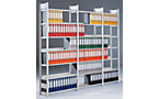Boltless filing shelf unit, zinc plated