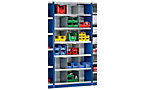 Boltless shelf unit system, shelf unit height 1990 mm
