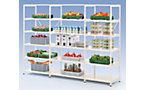 Cleana boltless shelf unit, shelf unit height 2280 mm, 6 shelves