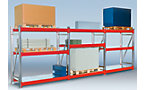 Heavy duty boltless shelving unit, shelf unit height 2000 mm