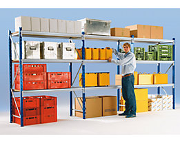 1 standard shelf unit and 2 extension shelf units