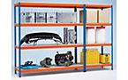 Wide span heavy duty shelving