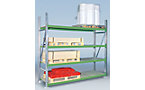Wide span shelf unit, with chipboard shelves, height 2000 mm