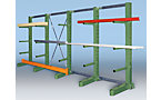 Complete cantilever racking unit