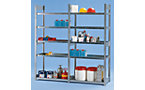 Trough shelf unit