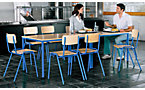 Conjunto de sillas y mesa multiusos