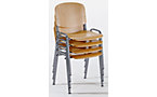 Silla apilable, de forma ergonómica