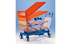 Lifting/tilting trolley with individual height adjustment