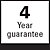 |<b>4 year guarantee</b><br/>Products with this symbol have a 4 year guarantee (from the day of delivery) on the quality of material and processing. P_JAHR0067KK-en