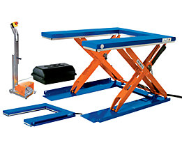 With foot operated control unit