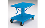 Telescopic lift table with hand crank