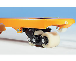 Tandem fork rollers – ideal for heavy loads and uneven floors