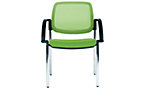Design bezoekersstoel, met rugleuning van gaas