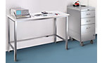 Cleanroomtafel met polypropyleen-blad