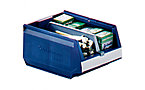 Open fronted storage bin made of polypropylene