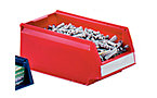 Open fronted storage bin made of polypropylene