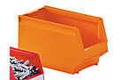 Open fronted storage bin made of polypropylene