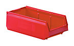 Open fronted storage bin made of polypropylene