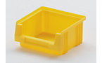 Open fronted storage bin made of polypropylene