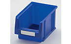 Open fronted storage bin made of polypropylene