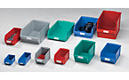 Open fronted storage bin made of polystyrene