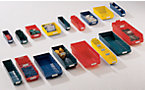 Shelf bin made of highly impact resistant polypropylene