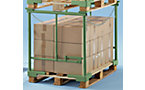 Clamp-on stacking frames, pair