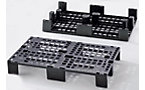 Display pallet made of plastic