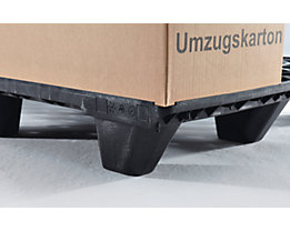 Non-slip edge, 5 mm high, prevents goods from sliding off of the panel