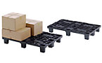 Light plastic stacking pallet
