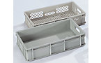Euro size stacking container made of PP suitable for foodstuffs