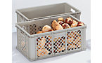Euro size stacking container made of PP suitable for foodstuffs