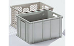 Euro size stacking container made of PP suitable for foodstuffs