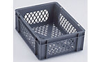 Euro stacking container made of PP, perforated walls and base