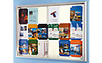 Vitrine d'affichage avec cadre alu et portes coulissantes