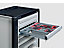 Fully extendable drawers for optimum access to the entire storage area