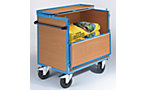 Platform truck with wooden sides