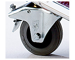 Maximum floor protection: castors with non-marking tyres